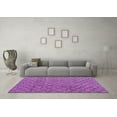 thumbnail image 3 of Ahgly Company Indoor Round Abstract Purple Modern Area Rugs, 5' Round, 3 of 4