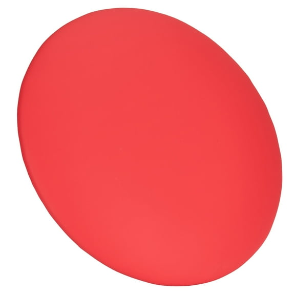 Watermelon Red Round Vinyl Panel Back Cushion by Chivari