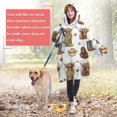 thumbnail image 4 of White Highland Cow Flower Barrel Pattern Wearable Oversized Blanket,Wearable Blanket Hoodie for Adults,Cozy Hooded Blankets with Super Pockets,Super Warm Fuzzy Pullover for Women & Men, 4 of 6