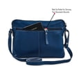 thumbnail image 4 of Bolso bandolera Wise Owl Accessories Small de piel azul, 4 of 7