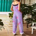 thumbnail image 5 of BOMYJESK Summer Halloween Costumes Jumpsuit for Women Cartoon Pumpkin One Piece Sleeveless Rompers Overalls Loose 2026 Hippie Spaghetti Strap Rompers Dark Purple M, 5 of 7