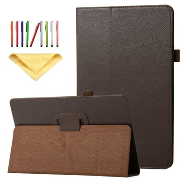 Galaxy Tab A 10.5 2018 Release Case, Goodest Ultra Slim Lightweight Folio Stand Cover with Auto Wake Sleep for Samsung Galaxy Tab A 10.5 Inch SM-T590/T595/T597 Tablet, Brown