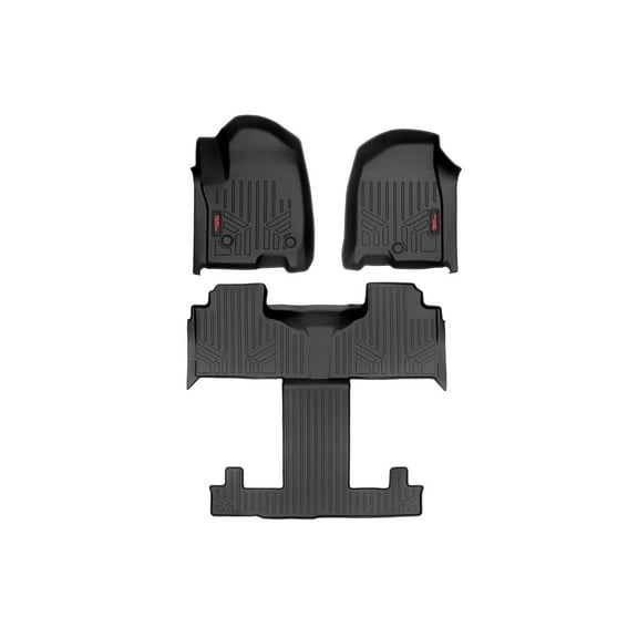 Rough Country Floor Mats for 2021-2024 Chevy/GMC Tahoe/Yukon - M-21712
