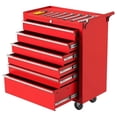 thumbnail image 2 of Garvee Tool Cart with Wheels and 6-Drawers, Portable Tool Storage Cabinet for Garage, Workshop, Red, 2 of 7