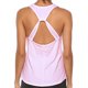 thumbnail image 5 of Camiseta holgada sin mangas para mujer, cuello redondo, sólida, para Fitness, Yoga, ahuecada, camiseta deportiva Pompotops lopia993979, 5 of 9
