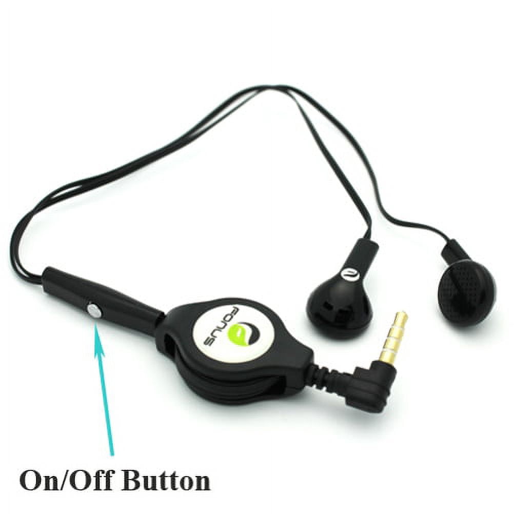 Headphones Retractable Earphones Hands-free Headset Handsfree Earbuds Earpieces J4B for Motorola Moto E5 Plus G7 Play G6 Play, Droid Turbo 2, e6 E4 PLUS - NABI DreamTab HD8, XD 10.1"