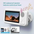 thumbnail image 3 of Shower Phone Holder with Bluetooth Speaker IPX4 Waterproof Black, 3 of 5