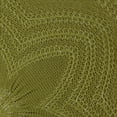 thumbnail image 3 of Contemporary Home Living Woven Round Floral Placemats - 15" - Hunter Green - Set of 6, 3 of 3