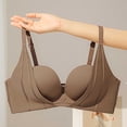 thumbnail image 6 of WCMZJ Women's Push Up Bra No Underwire Comfortable Wireless Bras Padded Plunge V Neck Gathering Bralettes, 6 of 9