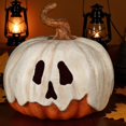 thumbnail image 1 of Stylish Halloween Pumpkin Decoration With Ghostly Drape Design: A Chic Ornament For Elevating Festive In Home And Decor, 1 of 4