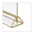 thumbnail image 4 of Support de Panneaux en Acrylique Transparent Horizontal Double Face pour Table de Mariage Numéros Restaurant, 4 of 5