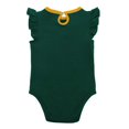 thumbnail image 3 of Newborn & Infant Green/Gold Athletics Three-Piece Love of Baseball Bib Bodysuit & Booties Set, 3 of 5