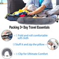 thumbnail image 2 of JP Multi-Purpose Stuffable Travel Pillow - Converts to Storage Bag for Clothes & Essentials, Compact & Space-Saving Design, Grey, 2 of 6