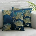 thumbnail image 3 of Nawypu  Throw Pillow Covers Blend Fabric, Gingko Leaf Pattern Decorative Pillow Covers for Couch Bed, 3 of 5