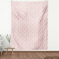 thumbnail image 4 of Abstract Fabric by the Yard, Continuous Connected Rounds in Pastel Colors Pattern, Upholstery Fabric for Dining Chairs Home Decor Accents, Pale Pink Persian Orange by Ambesonne, 4 of 5