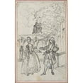 thumbnail image 3 of Hubert-François Gravelot 13x18 Black Modern Framed Museum Art Print Titled - Design for a Scene in Laujon's ‘The Fifteen Year Old Lover, or the Double Fie.’ (ca. 1771), 3 of 5