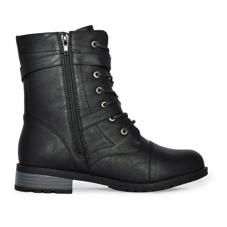 Wild diva combat boots cheap