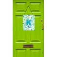 thumbnail image 2 of Letter K Flowers and Butterflies Teal Blue Wall or Door Hanging Prints, 2 of 2