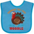 thumbnail image 3 of Inktastic Gobble Wobble Turkey Boys or Girls Baby Bib, 3 of 4