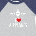 thumbnail image 4 of Inktastic Plane I Love Airplanes Boys or Girls Baby Bodysuit, 4 of 5