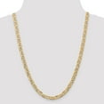 thumbnail image 2 of Leslie's Real 14kt Yellow Gold 6.25mm Concave Anchor Chain; 24 inch; Lobster Clasp; for Adults and Teens; for Women and Men, 2 of 5