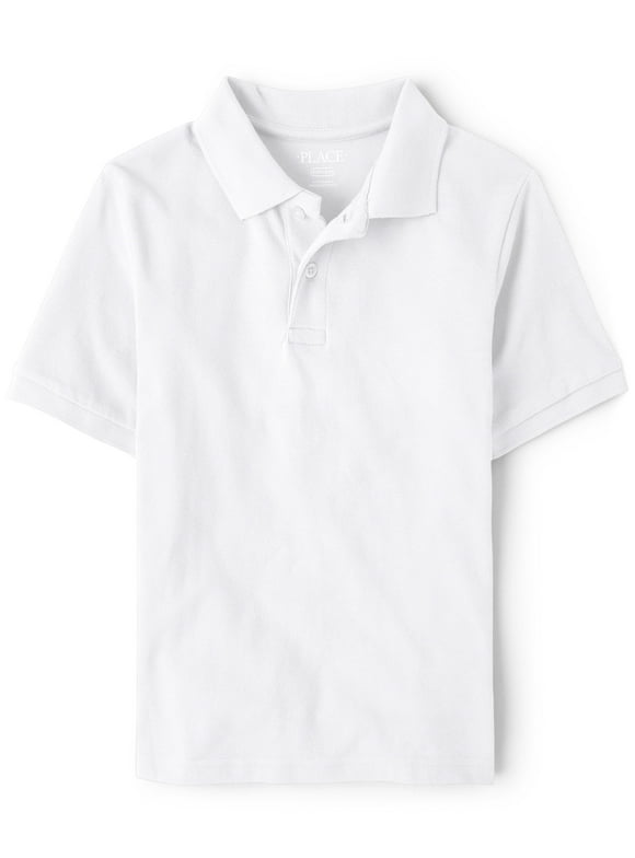 Boys Uniform Short Sleeve Pique Polo, Sizes XS-XXL