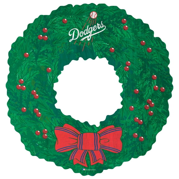 Los Angeles Dodgers 16'' Team Wreath Sign