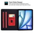 thumbnail image 2 of GSFY Case for 2024 iPad Air 11 Inch 6th Gen (M2), Slim Smart PU Leather Wallet Stand Protective Shell Auto Sleep Wake for iPad Air 11 6th/ iPad Air 10.9 4th &5th/ iPad Pro 11 (2018-2022), NP Red, 2 of 8