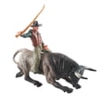 thumbnail image 4 of Figuras taurinas estatua de animales decoración de habitación estatuilla juguetes educativos Zulema Figura Toro con jinete, 4 of 8