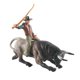 thumbnail image 4 of Figuras de tauromaquia escultura de equitación decoración de habitación coleccionable vaquero occidental juguete educativo Animal ganado estatua regal Tresillo, 4 of 8
