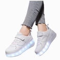 thumbnail image 4 of Godom Sneakers for Girls Children Sports Shoes Breathable Princess Lightweight Casual Lighting Shoes Soft Walking Shoe, 4 of 7