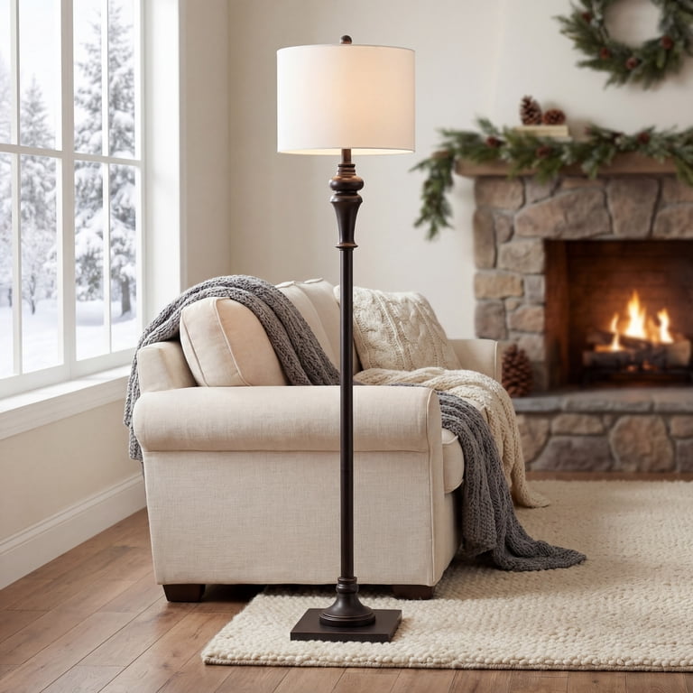 Safavieh Norla 61 in. Rustic Floor Lamp, Antique Black photo 5