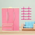 thumbnail image 6 of LeeQinersw Doll Openable Wardrobe Closet Doll Furniture Ornament Dollhouse Accessories with with straight hanger, 6 of 9