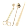 thumbnail image 3 of jifeng 3Pcs Candle Accessory Set Candle Wick Cutter Candle Extinguisher Set Gift Candle NEW Gold, 3 of 8