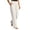 White, variant on Women's Wide Leg Pants with Pockets High Waist Loose Sweatpants Casual Lounge Yoga Workout Palazzo Khaki XS(XS)