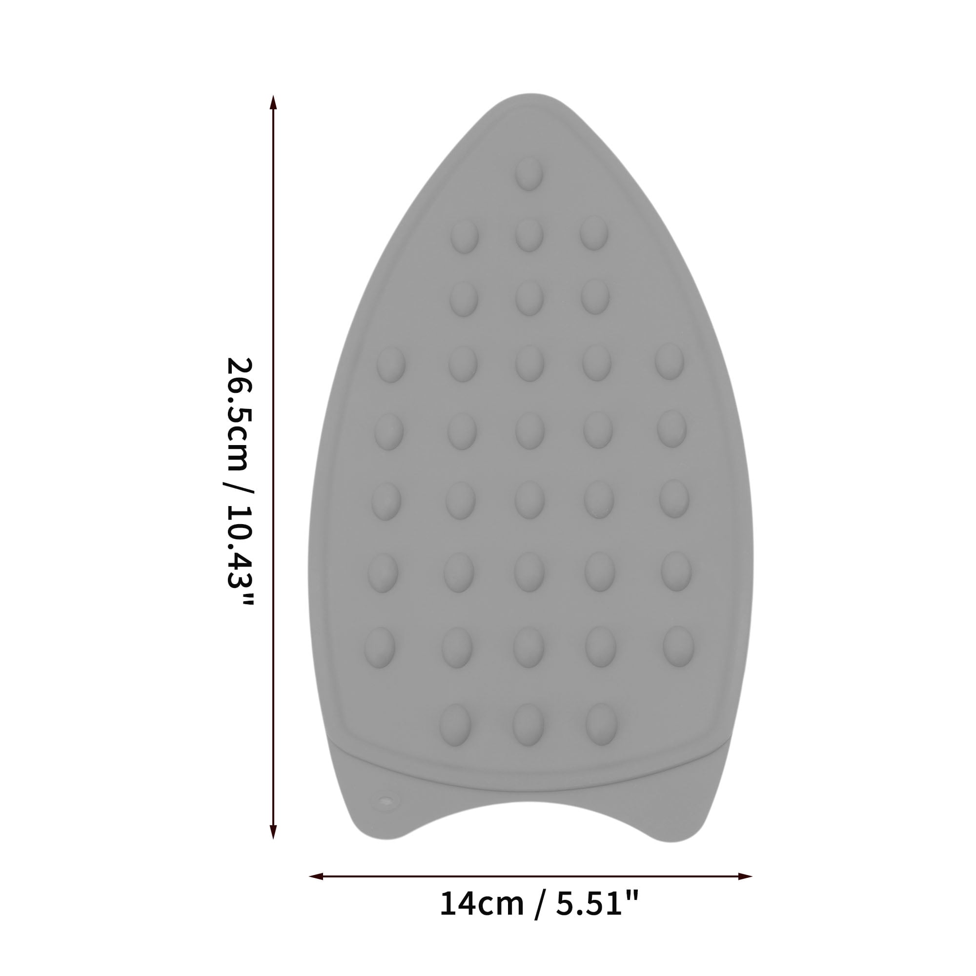 Unique Bargains Electric Iron Stand Hanging Hole Rest Pad Safe Gray