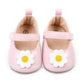thumbnail image 4 of Eyicmarn Party Shoes for Baby Girls: Flower Decor Leather First Walker Crib Shoes, 4 of 9