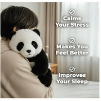 Pandy The Panda 2.0 Plush Toy - Hugmotion Engine Smart Hugging Tech, Weighted Comfort for Anxiety Relief & Sleep, Ultra-Soft Plush Material - 1Pc(Pandy, 9.84")