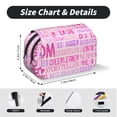 thumbnail image 5 of Rateoe Best Mom ever Pattern Double Clamshell Pen Case, Storage Organizer with Two Zipper Compartments– Holds Up to 50 Pencils & Pens, 5 of 7