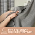 thumbnail image 6 of TOWN & COUNTRY EVERYDAY 4-Piece Solid Dobby Border Hand Towel Set, 20"x30", 100% Cotton, Plush & Absorbent 650GSM, Grey, 6 of 9