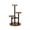 B, variant on Homenest Multi-Tier Wooden Plant Stand - 3 Layer Indoor Outdoor Flower Display Shelf with Trays, Space Saving Plant Rack for Home Garden Office Decor