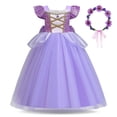 thumbnail image 3 of Nuevo disfraz de Bella Cenicienta para niñas, disfraz de Halloween, disfraz de princesa Rapunzel, ropa para fiesta de cumpleaños y Navidad para niños, 3 of 5