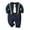 Navy, variant on Baby Boy Gentleman Romper Onesie Suits One-Piece Outfit Infant Formal Jumpsuits 0-12 Months