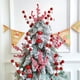 thumbnail image 4 of 1 pieza de 30 cm de plantas artificiales, adornos navideños, regalo de Navidad para el hogar, esquejes de árboles de Navidad, guirnalda, decoraciones de Año Nuevo 2024, 4 of 5