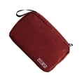 thumbnail image 2 of Inteprter Bolsa colgante de viaje para maquillaje, bolsos de mano, bolsa de almacenamiento, estuche de transporte de gran capacidad, Maleta de Almacenamiento y organización del hogar borgoña, 2 of 6