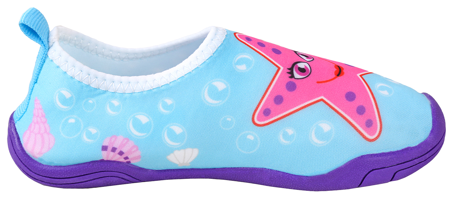 Lil' Fins Kids Water Shoes - Beach Shoes | Summer Fun | 3D Toddler Water Shoes Kids | Quick Dry | Swim Shoes Starfish 6/7 M US - image 2 of 5