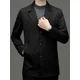 thumbnail image 4 of Abrigo Blazer masculino Chaqueta de vestir negra larga Traje de hombre Ropa de negocios de alta calidad Moda vintage 2024 Ropa de estilo coreano, 4 of 4