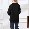thumbnail image 4 of Alphabet Graphic Pullover Sweatshirt for Children's Long Sleeve Crewneck Top Soft Casual Loose Fit Comfortable Wear, 4 of 5
