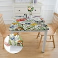 thumbnail image 2 of WYYP Flowers Dragonflies Square Tablecloth Outdoor Fitted 100% Polyester Fiber 40*40, 2 of 8