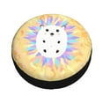 thumbnail image 2 of Waterproof Spare Wheel Cover, Cartoon Pastel Hedgehog Pattern Adjustable Wheel Cover For Jeep Trailer RV SUV Car, 14 inch, 2 of 8